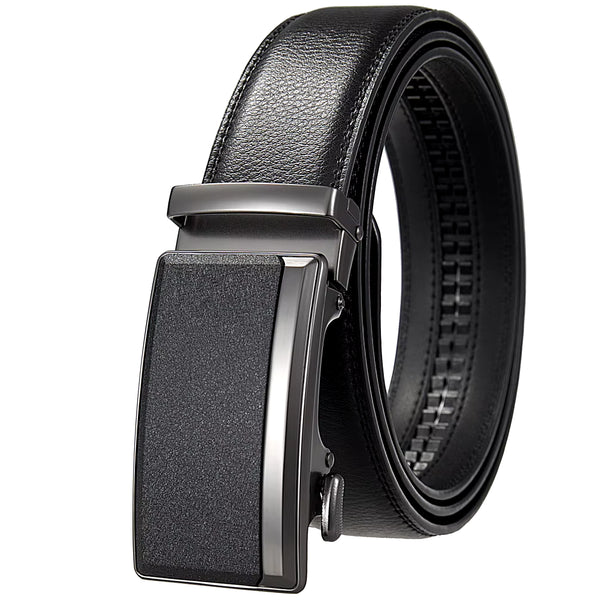 Men'S Leather Belts Fashion Automatic Buckle Cowskin Male Belt Luxury Designer Black Brown 3.5Cm plus Size 130 140 150 160 170Cm