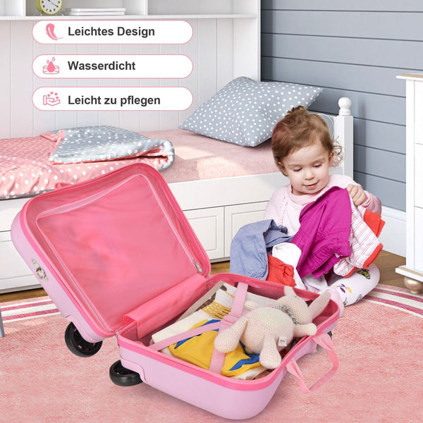 2Tlg Kinderkoffer + Rucksack 47 Cm Langer Aufsitzkoffer Und 30 Cm Breiter Rucksack 12"+18"