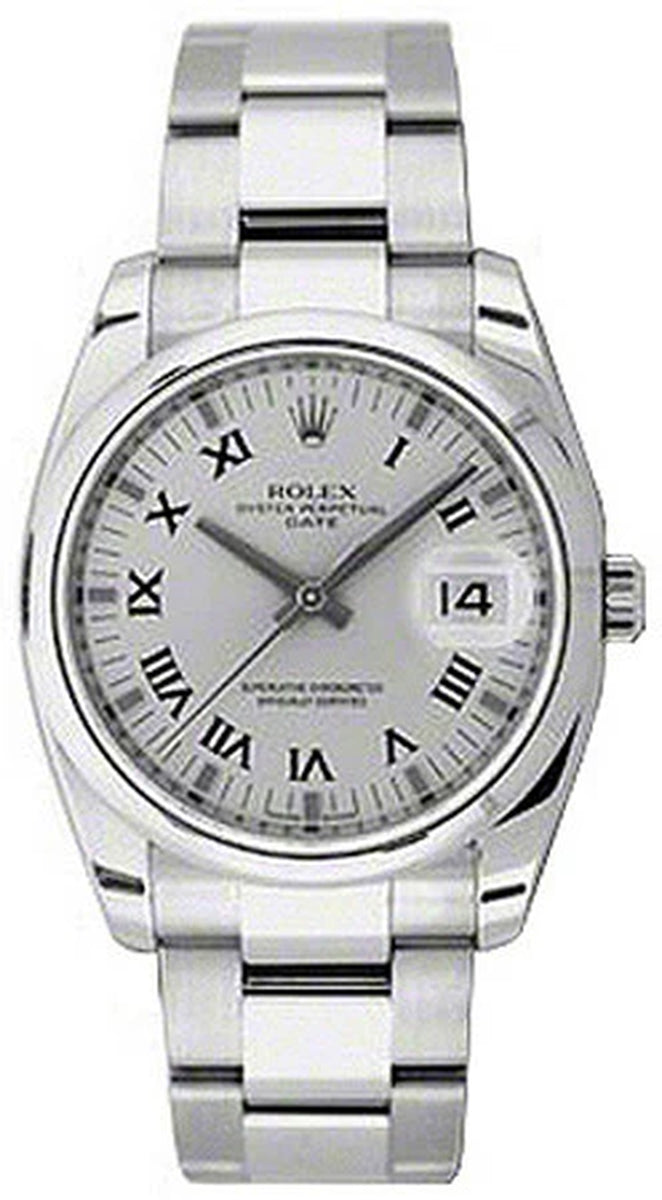 - Date 34Mm Domed Bezel - Oyster Bracelet