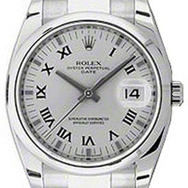 - Date 34Mm Domed Bezel - Oyster Bracelet