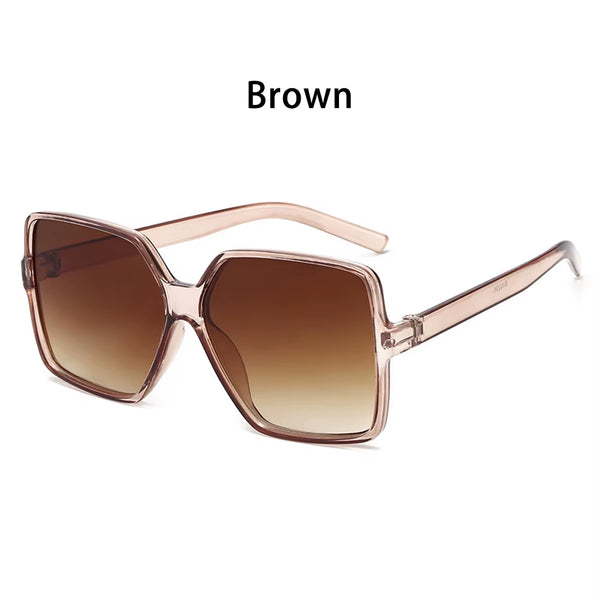 1PC Unisex Fashion Oversized Square Sunglasses Retro Big Frame Flat Top Sun Glasses Luxury Shades UV400 Protection Eyeglasses