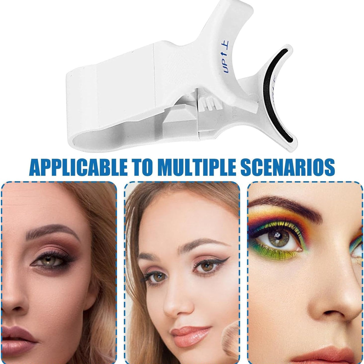 Magnetic Eyelashes Applicator Tool - Magnetic False Eyelashes Clip| Lazy V Clip Eyelash Curler | Portable False Eyelash Applicator Too | Easily Apply Lash Clip Applicator Helper Tool