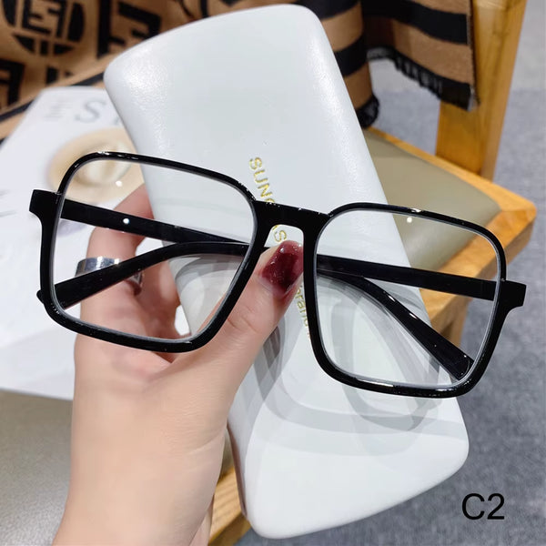 1PC Unisex Fashion Oversized Square Sunglasses Retro Big Frame Flat Top Sun Glasses Luxury Shades UV400 Protection Eyeglasses