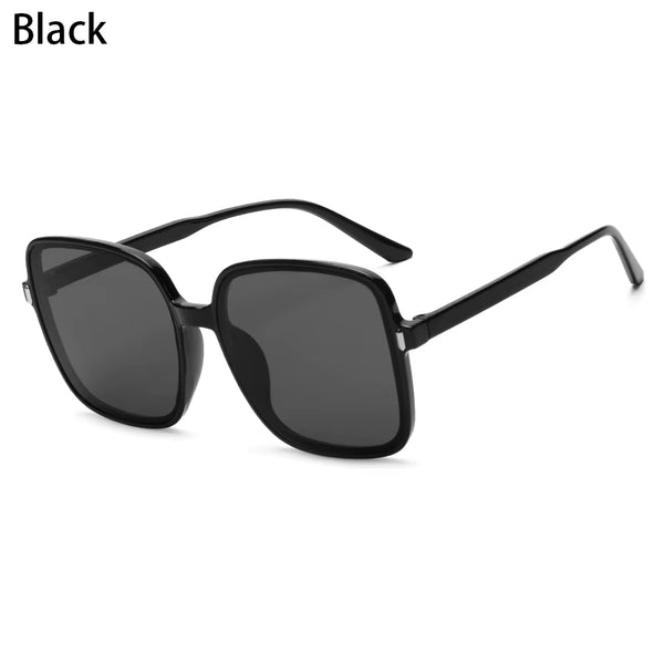 1PC Unisex Fashion Oversized Square Sunglasses Retro Big Frame Flat Top Sun Glasses Luxury Shades UV400 Protection Eyeglasses