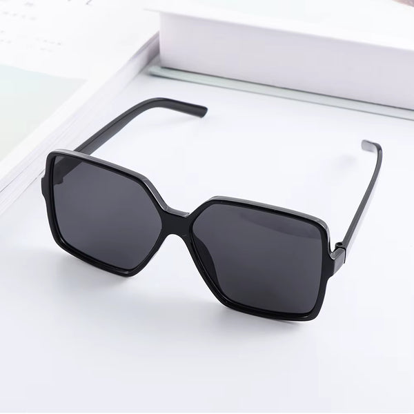 1PC Unisex Fashion Oversized Square Sunglasses Retro Big Frame Flat Top Sun Glasses Luxury Shades UV400 Protection Eyeglasses