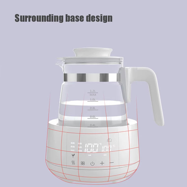 1.2L Electric Water Kettle Infant Thermostatic Milk Regulator Baby Kettle Keep Warm 24 Hours Smart Insulation Pot Milk Warmer