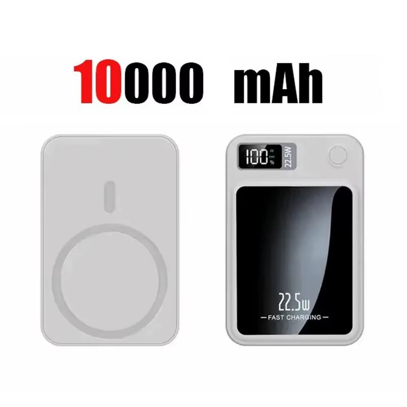 10000Mah Power Bank Magnetic Wireless 22.5W Ultra Capacity Super Fast Charging Magnetic Power Bank for Iphone15 Huawei Samsung