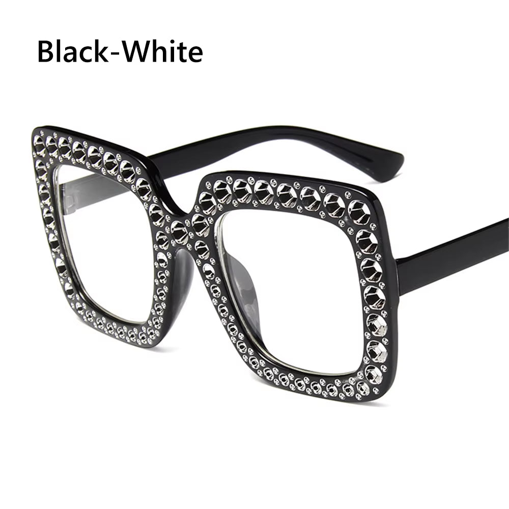 1PC Unisex Fashion Oversized Square Sunglasses Retro Big Frame Flat Top Sun Glasses Luxury Shades UV400 Protection Eyeglasses