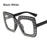 1PC Unisex Fashion Oversized Square Sunglasses Retro Big Frame Flat Top Sun Glasses Luxury Shades UV400 Protection Eyeglasses