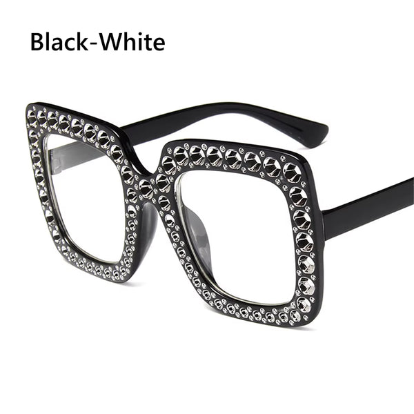 1PC Unisex Fashion Oversized Square Sunglasses Retro Big Frame Flat Top Sun Glasses Luxury Shades UV400 Protection Eyeglasses