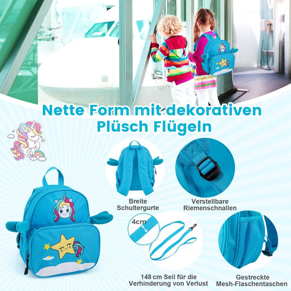 2Tlg Kinderkoffer + Rucksack 47 Cm Langer Aufsitzkoffer Und 30 Cm Breiter Rucksack 12"+18"