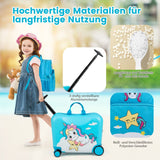 2Tlg Kinderkoffer + Rucksack 47 Cm Langer Aufsitzkoffer Und 30 Cm Breiter Rucksack 12
