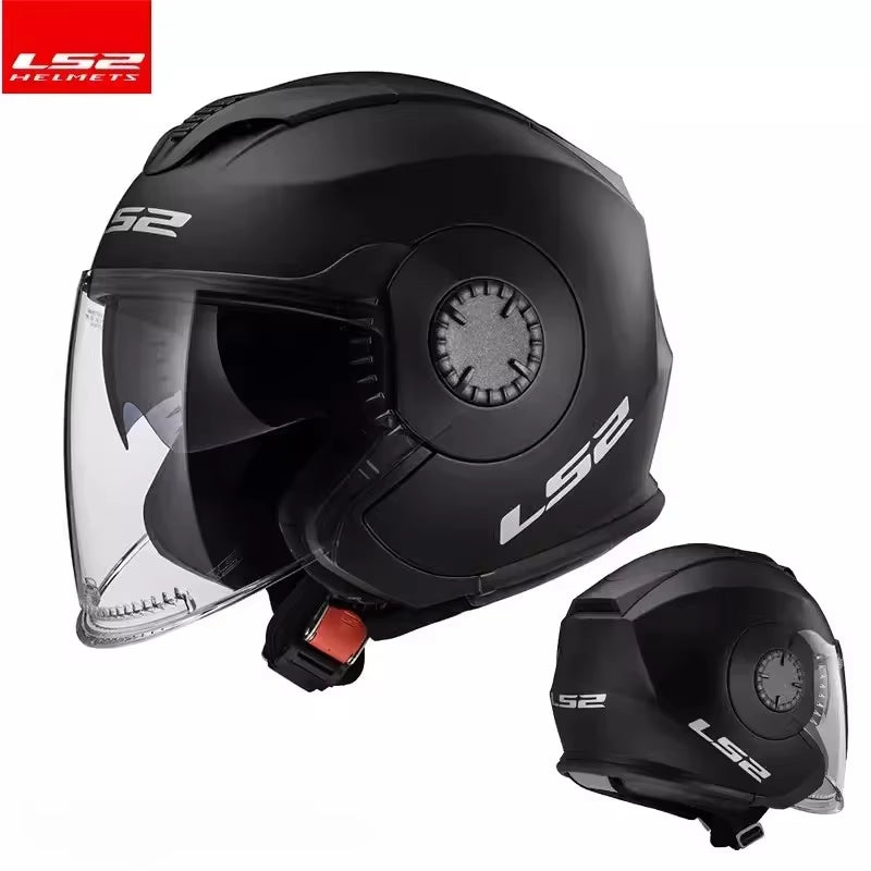 ECE Certification Original Ls2 OF570 Motorcycle Helmet Summer Half 3/4 Capacete Ls2 Gift Brim Road Riding Casco Women for Suzuki