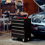 AREBOS Werkstattwagen Werkzeugwagen Rollwagen Werkzeugkiste Toolbox 5 Fächer