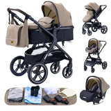 Baby Stroller 3 In1,Four Wheel Stroller,2 in 1 Baby Car,Lightweight Strollers,Mutifunction Strollers,Baby Carriage,Poussette