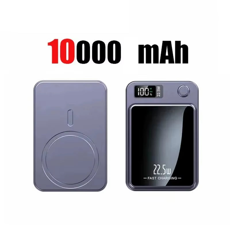10000Mah Power Bank Magnetic Wireless 22.5W Ultra Capacity Super Fast Charging Magnetic Power Bank for Iphone15 Huawei Samsung