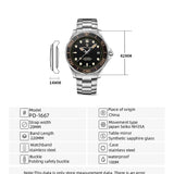 Men'S Mechanical Watches Luxury Automatic Watch for Men Luminous Diving Steel Watch Japan NH35 Wristwatch 2023 New