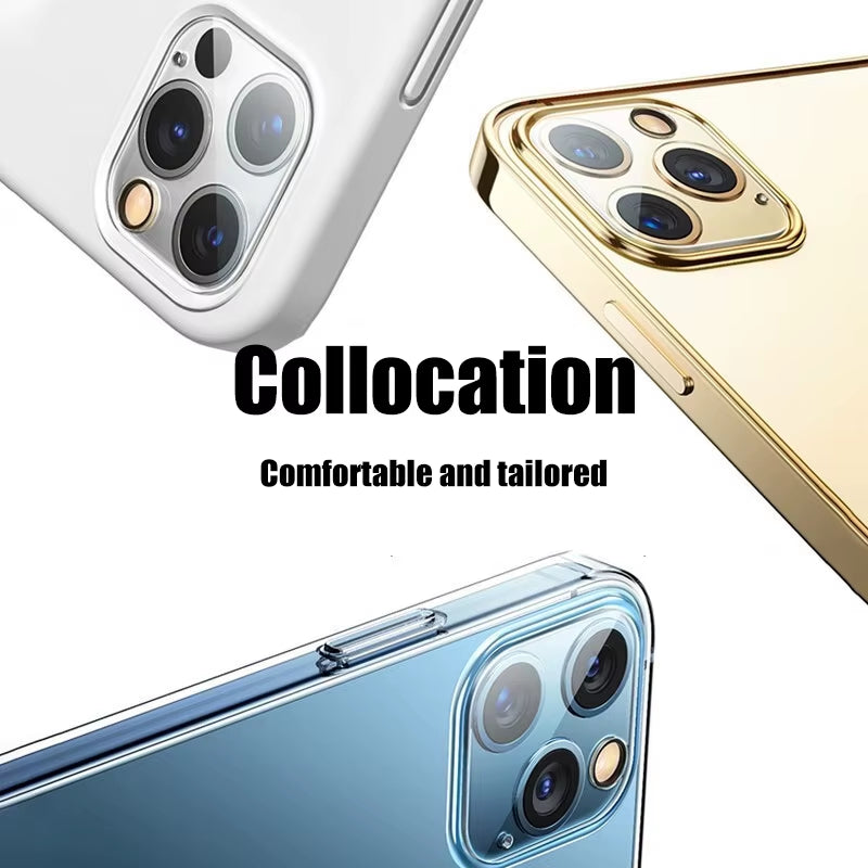 4Pcs Full Cover Protective Glass for Iphone 11 12 13 Pro XS Max Camera Protector for Iphone X 11Pro Max 12 13 Mini 14 Pro Max 15