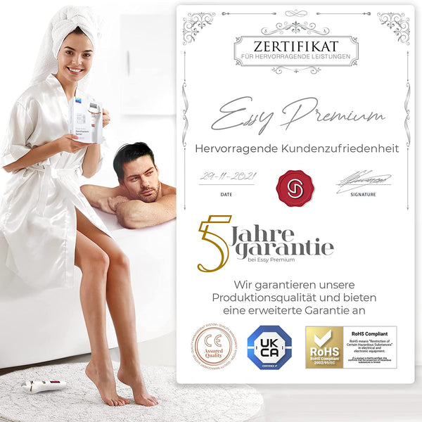 Essy Hornhautentferner Elektrisch Testsieger Mit 5 Ersatzrollen Hornhaut Entfernen Elektrischer Hornhautentferner Fußpflegegerät Pediküre Set Elektronisch Fußpflege Hornhautfeile (White)