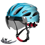 Bike Helmet with LED Tail Light Adult Cycling Helmet Fit 58-62Cm Lightweight Breathable Colorful Bicycle Helmets Accessories