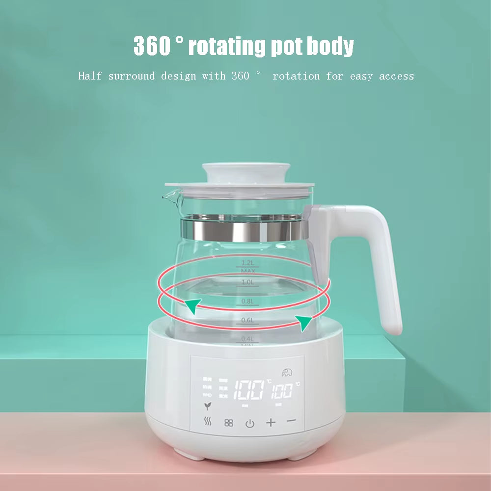 1.2L Electric Water Kettle Infant Thermostatic Milk Regulator Baby Kettle Keep Warm 24 Hours Smart Insulation Pot Milk Warmer