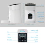 4L 6L Camera Video Automatic Pet Feeder Smart Schedule Timmer Dog Feeding for Cats Auto Meals Pet Dry Food Dispenser Bowl