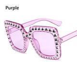 1PC Unisex Fashion Oversized Square Sunglasses Retro Big Frame Flat Top Sun Glasses Luxury Shades UV400 Protection Eyeglasses
