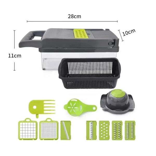 14/16 in 1 Multifunctional Vegetable Chopper Grate Food Handle Food Chopper Vegetable Slicer Dicer Cut Kitchen Items Cocina