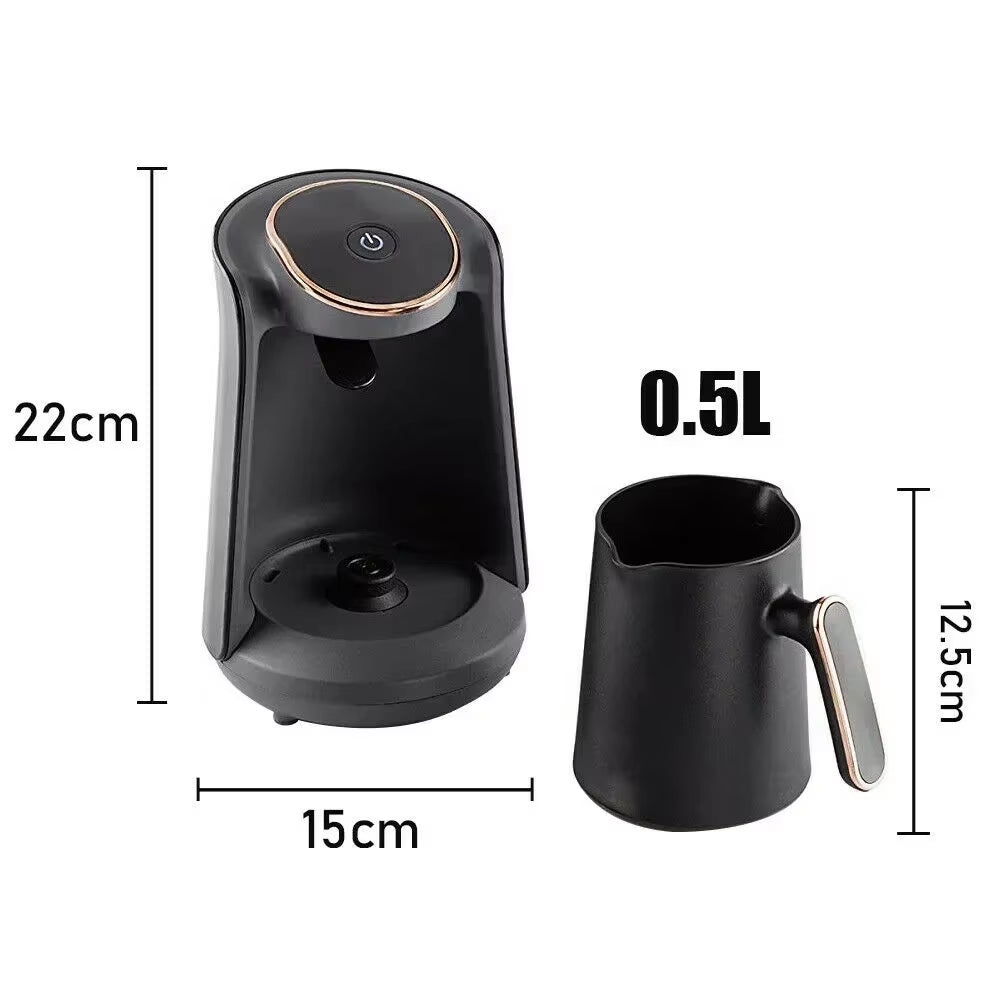 500Ml Stainless Coffee Pot Coffee Maker Pot Moka Coffee Maker Semi-Automatic Turkish Coffee Maker Thermal Cup Coffee Machine