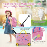 2Tlg Kinderkoffer + Rucksack 47 Cm Langer Aufsitzkoffer Und 30 Cm Breiter Rucksack 12