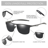 Fashion Aluminum UV400 Protection Sunglasses Fashion Polarized Sun Glasses for Fishing Hiking Golf Driving Unisex