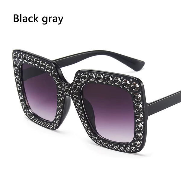 1PC Unisex Fashion Oversized Square Sunglasses Retro Big Frame Flat Top Sun Glasses Luxury Shades UV400 Protection Eyeglasses
