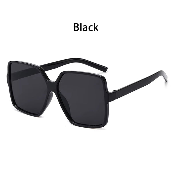 1PC Unisex Fashion Oversized Square Sunglasses Retro Big Frame Flat Top Sun Glasses Luxury Shades UV400 Protection Eyeglasses