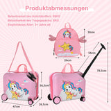 2Tlg Kinderkoffer + Rucksack 47 Cm Langer Aufsitzkoffer Und 30 Cm Breiter Rucksack 12