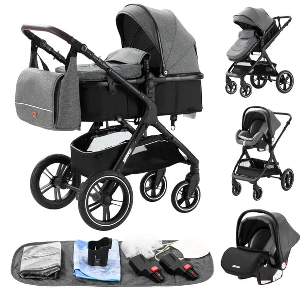 Baby Stroller 3 In1,Four Wheel Stroller,2 in 1 Baby Car,Lightweight Strollers,Mutifunction Strollers,Baby Carriage,Poussette
