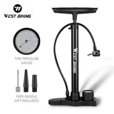 Bicycle Pump 160PSI Portable Stainless Steel Bike Pump Schrader Presta Valve Inflator Mountain Road Bike Accessories