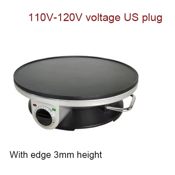 Electric Crepe Maker Omelet Pancake Baking Pan Chinese Spring Roll Pie Grill Machine BBQ Oven Barbecue Roasting Griddle EU US