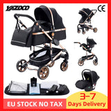 Baby Stroller 3 In1,Four Wheel Stroller,2 in 1 Baby Car,Lightweight Strollers,Mutifunction Strollers,Baby Carriage,Poussette