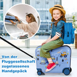 2Tlg Kinderkoffer + Rucksack 47 Cm Langer Aufsitzkoffer Und 30 Cm Breiter Rucksack 12