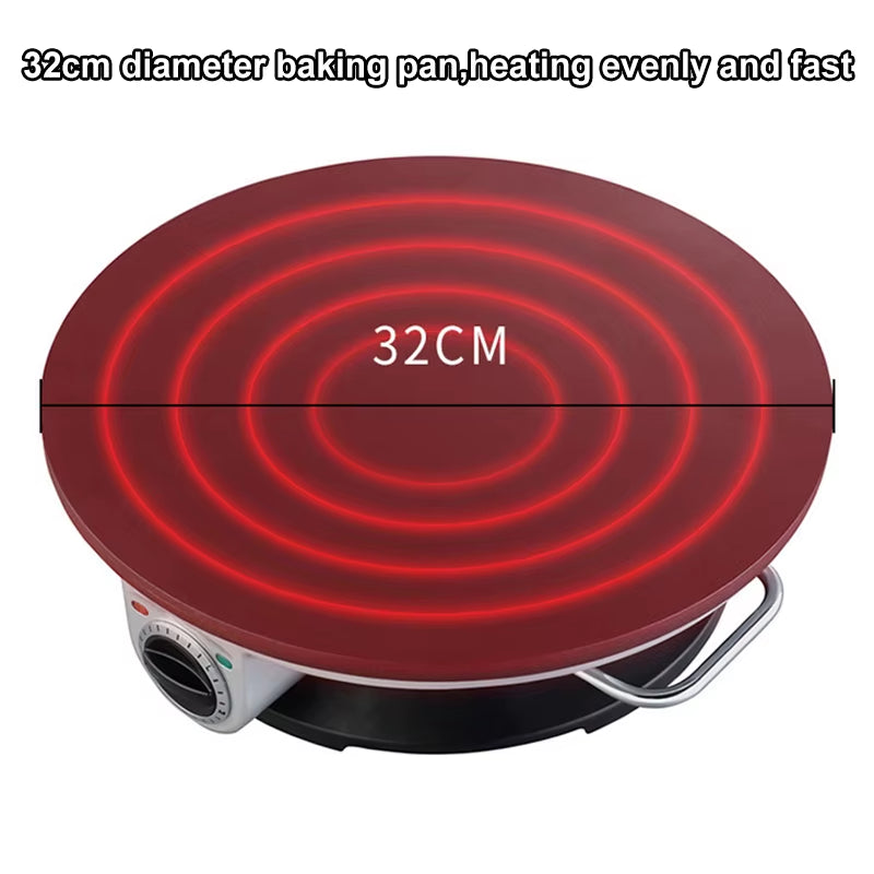 Electric Crepe Maker Omelet Pancake Baking Pan Chinese Spring Roll Pie Grill Machine BBQ Oven Barbecue Roasting Griddle EU US