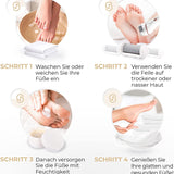 Essy Hornhautentferner Elektrisch Testsieger Mit 5 Ersatzrollen Hornhaut Entfernen Elektrischer Hornhautentferner Fußpflegegerät Pediküre Set Elektronisch Fußpflege Hornhautfeile (White)