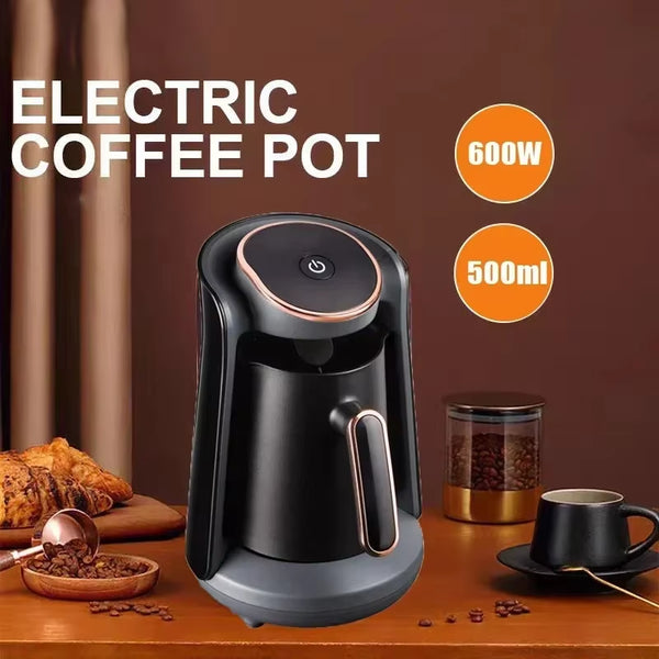 500Ml Stainless Coffee Pot Coffee Maker Pot Moka Coffee Maker Semi-Automatic Turkish Coffee Maker Thermal Cup Coffee Machine