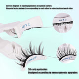 Magnetic Eyelashes Applicator Tool - Magnetic False Eyelashes Clip| Lazy V Clip Eyelash Curler | Portable False Eyelash Applicator Too | Easily Apply Lash Clip Applicator Helper Tool