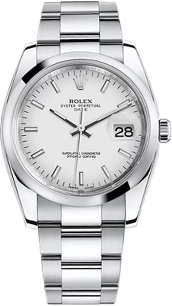 - Date 34Mm Domed Bezel - Oyster Bracelet