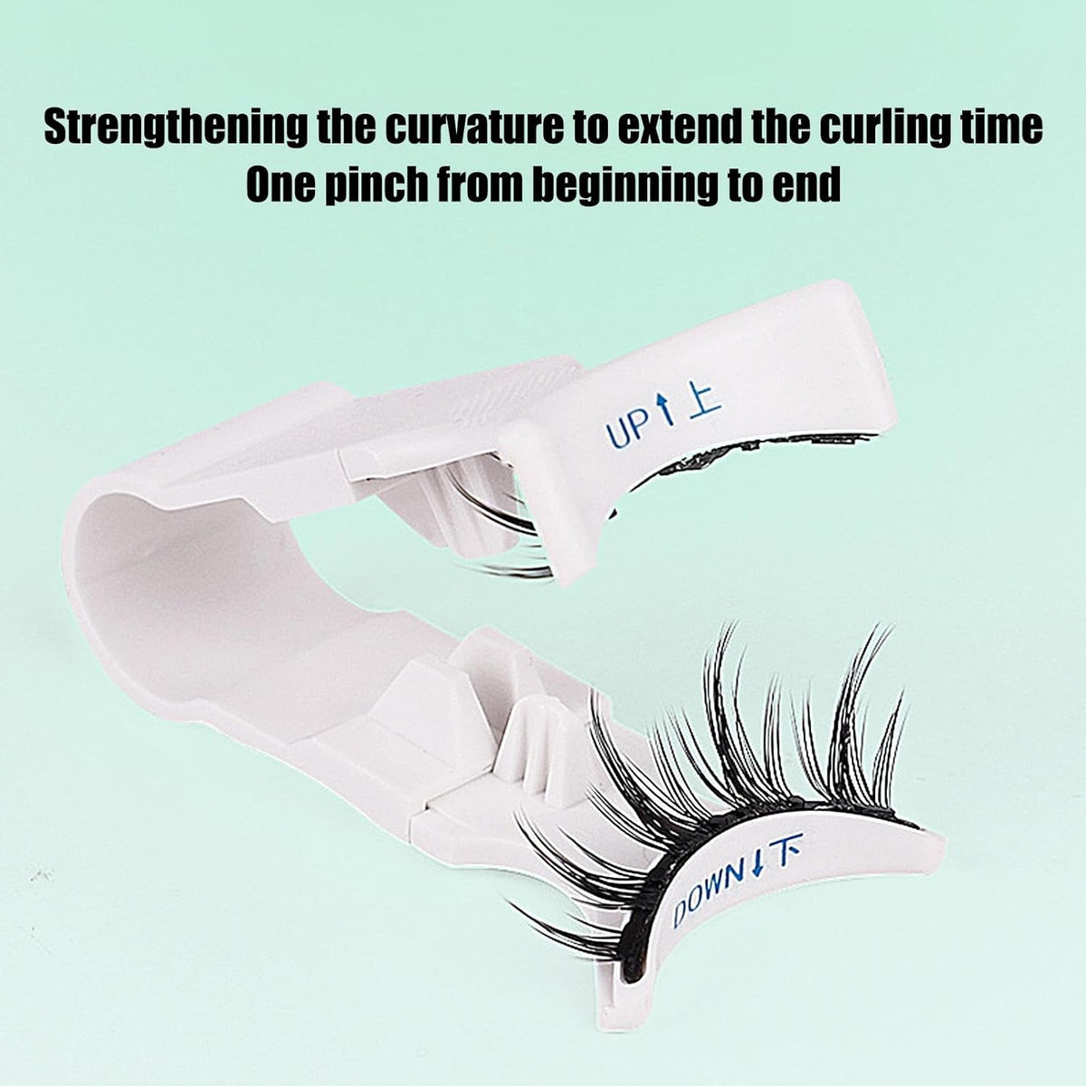 Magnetic Eyelashes Applicator Tool - Magnetic False Eyelashes Clip| Lazy V Clip Eyelash Curler | Portable False Eyelash Applicator Too | Easily Apply Lash Clip Applicator Helper Tool