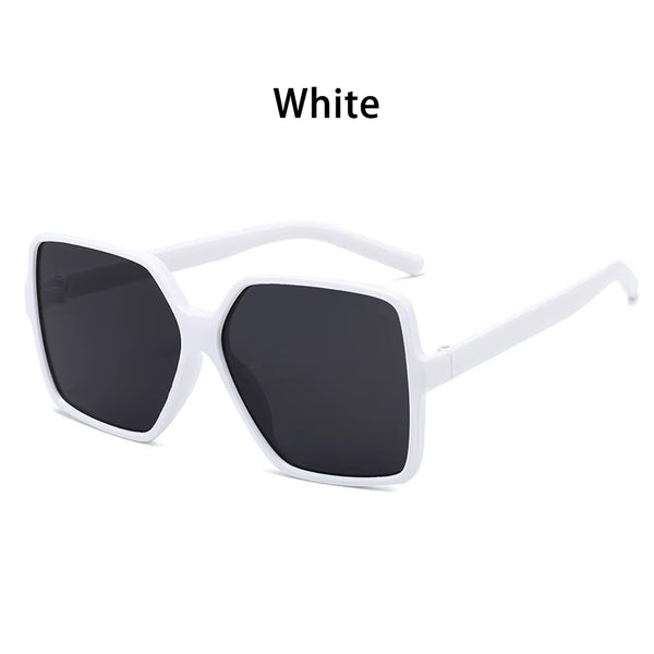 1PC Unisex Fashion Oversized Square Sunglasses Retro Big Frame Flat Top Sun Glasses Luxury Shades UV400 Protection Eyeglasses