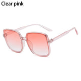 1PC Unisex Fashion Oversized Square Sunglasses Retro Big Frame Flat Top Sun Glasses Luxury Shades UV400 Protection Eyeglasses