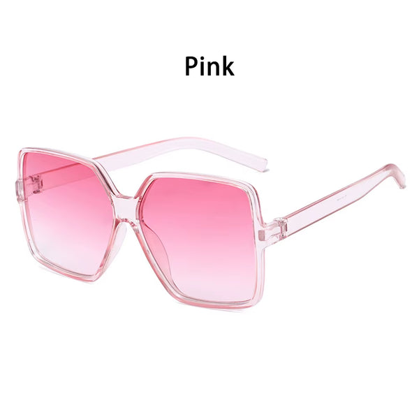1PC Unisex Fashion Oversized Square Sunglasses Retro Big Frame Flat Top Sun Glasses Luxury Shades UV400 Protection Eyeglasses