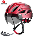 Bike Helmet with LED Tail Light Adult Cycling Helmet Fit 58-62Cm Lightweight Breathable Colorful Bicycle Helmets Accessories