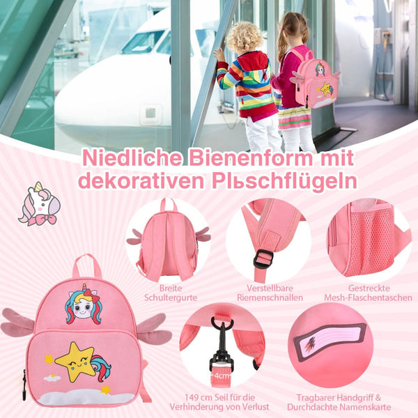2Tlg Kinderkoffer + Rucksack 47 Cm Langer Aufsitzkoffer Und 30 Cm Breiter Rucksack 12"+18"